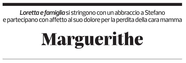 Annuncio funebre Marguerithe Molinari-zeller