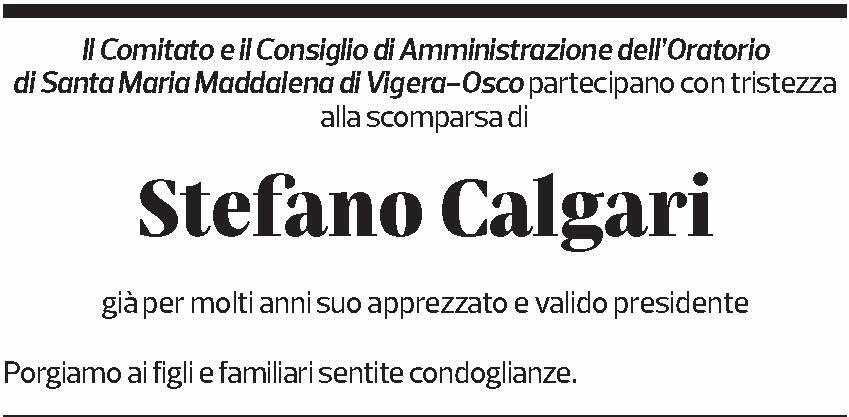 Annuncio funebre Stefano Calgari