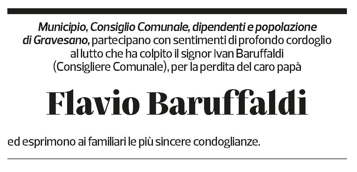 Annuncio funebre Flavio Baruffaldi
