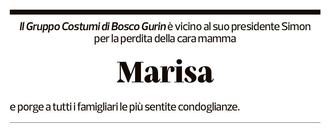 Annuncio funebre Marisa Della Pietra