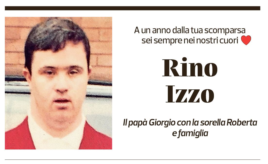 Annuncio funebre Rino Izzo