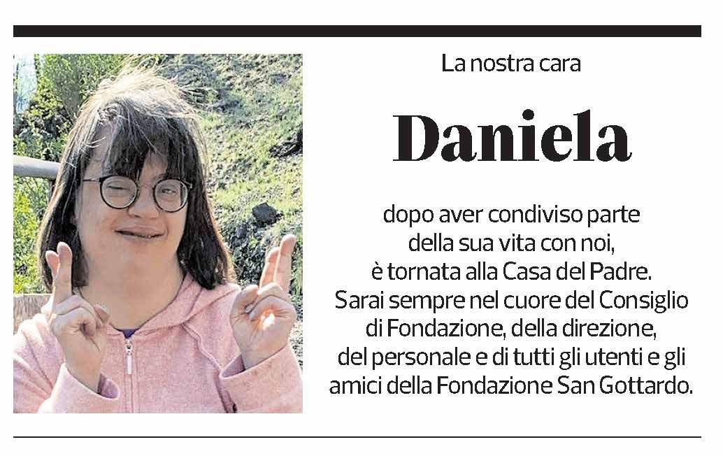 Annuncio funebre Daniela 