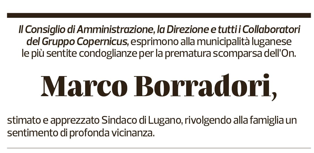 Annuncio funebre Marco Borradori