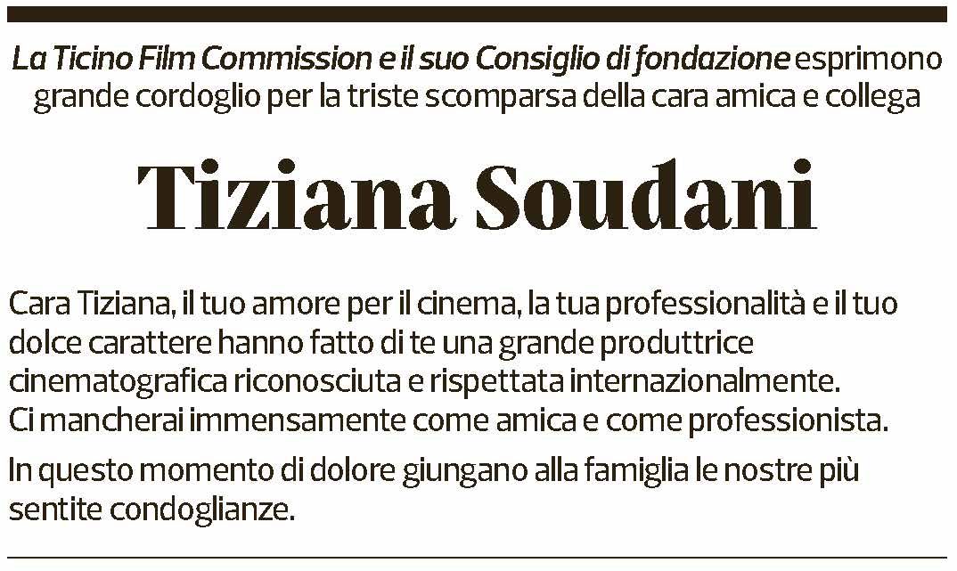 Annuncio funebre Tiziana Soudani