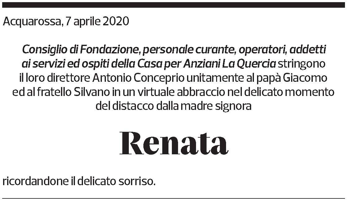 Annuncio funebre Renata Conceprio