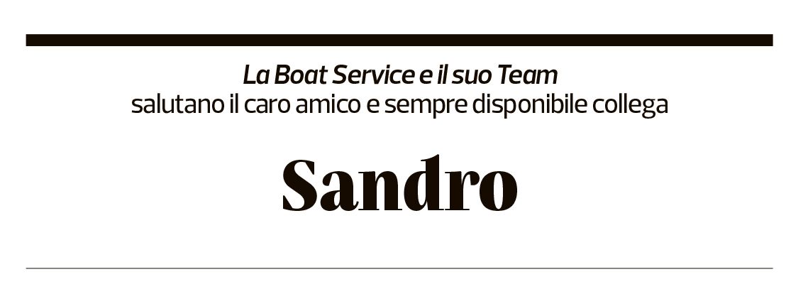 Annuncio funebre Sandro 