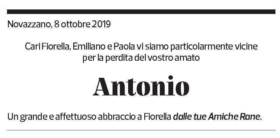 Annuncio funebre Antonio Arduini