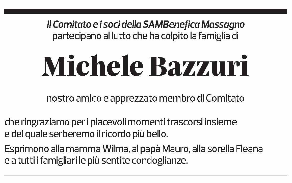Annuncio funebre Michele Bazzuri