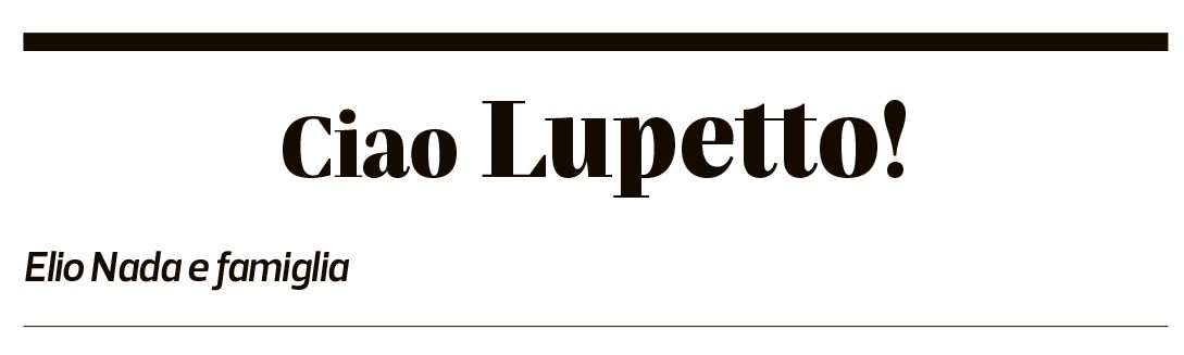 Annuncio funebre Agostino Lupi