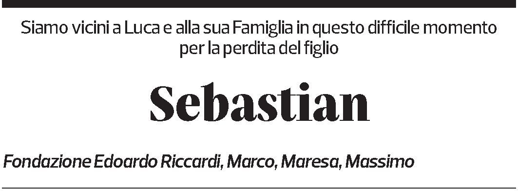 Annuncio funebre Sebastian Solari