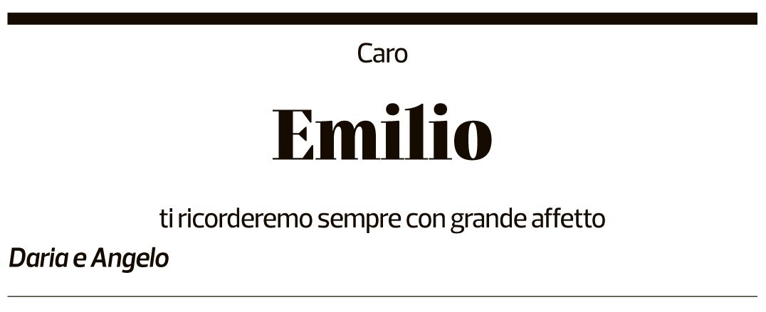 Annuncio funebre Emilio Re