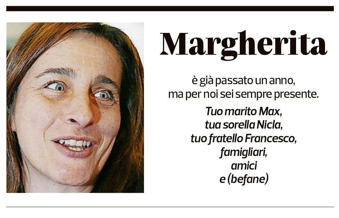 Annuncio funebre Margherita Weick
