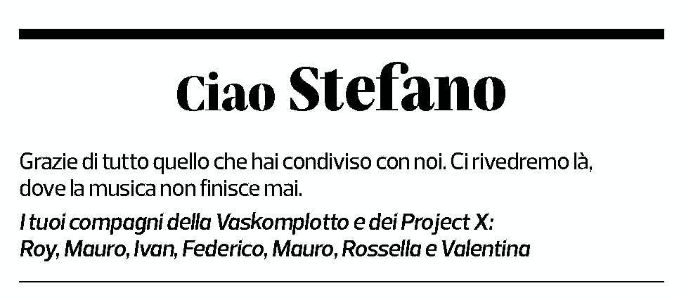 Annuncio funebre Stefano Termini