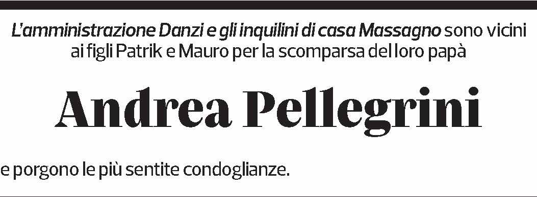 Annuncio funebre Andrea Pellegrini