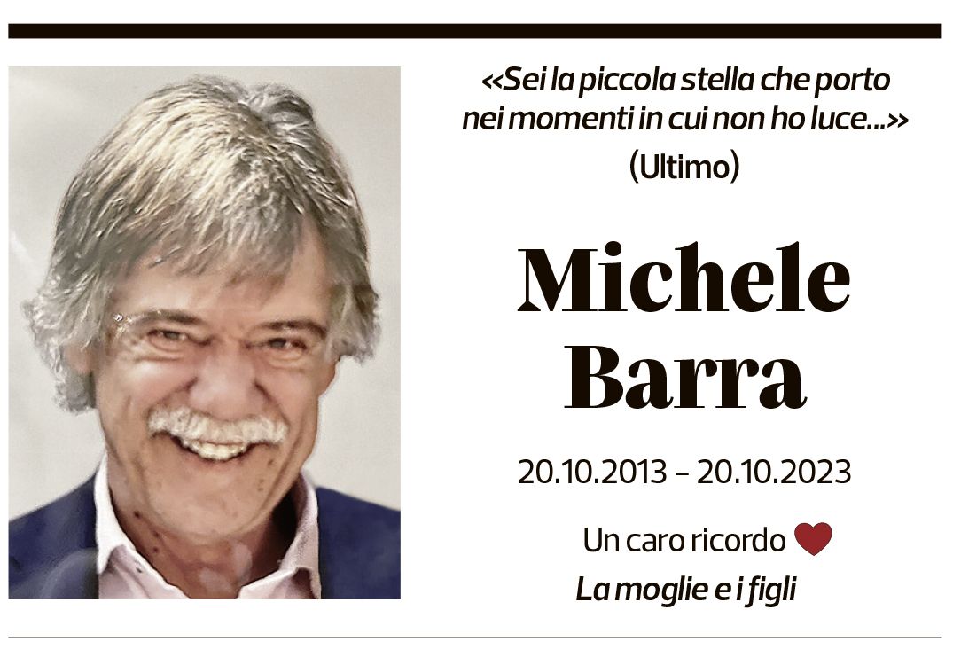 Annuncio funebre Michele Barra