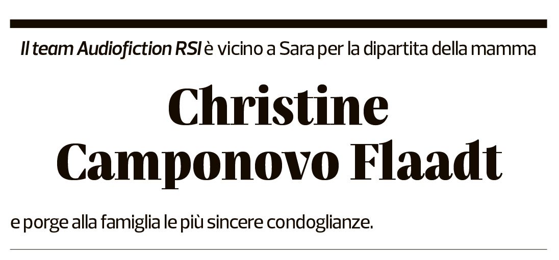 Annuncio funebre Christine Camponovo Flaadt