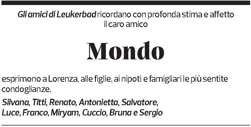 Annuncio funebre Edmondo Piffaretti