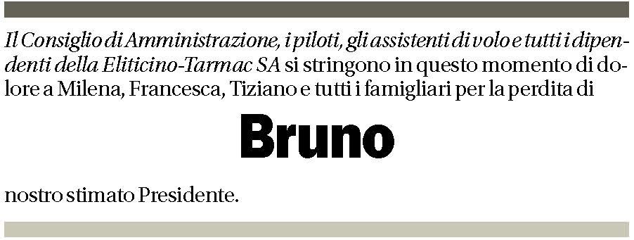 Annuncio funebre Bruno Beyeler