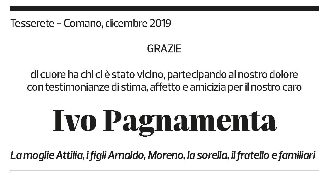 Annuncio funebre Ivo Pagnamenta