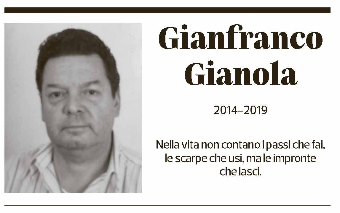 Annuncio funebre Gianfranco Gianola