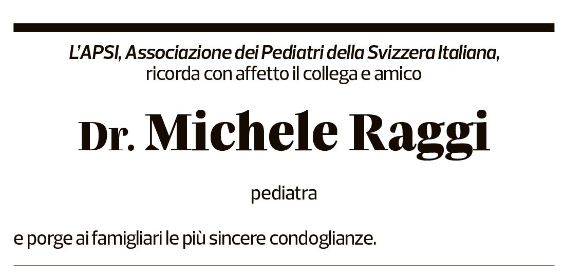 Annuncio funebre Michele Raggi