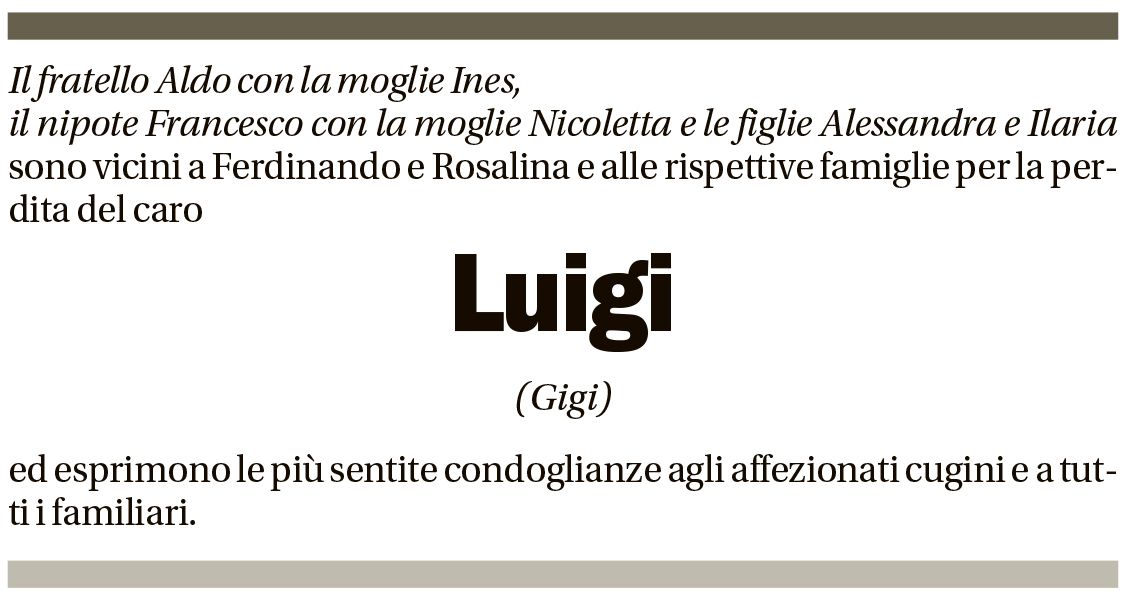 Annuncio funebre Luigi Canonica