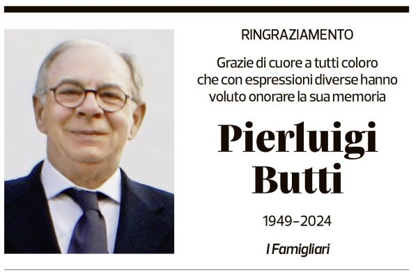 Annuncio funebre Pierluigi Butti