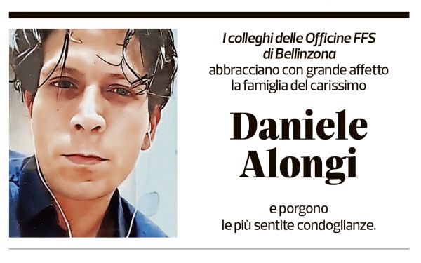 Annuncio funebre Daniele Alongi