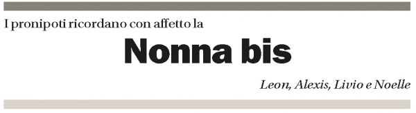 Annuncio funebre Giuseppina Scollo-cabibbo