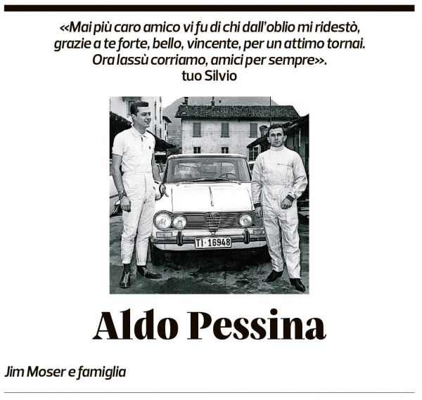 Annuncio funebre Aldo Pessina