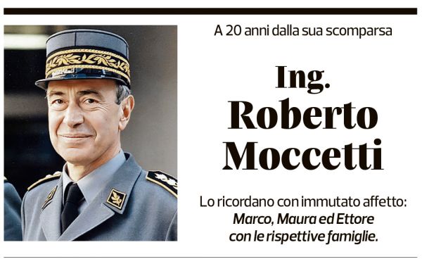 Annuncio funebre Roberto Moccetti