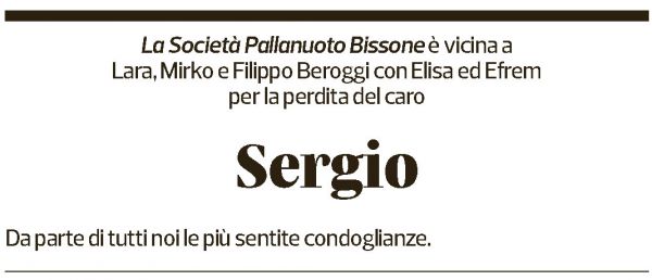 Annuncio funebre Sergio Gottardi