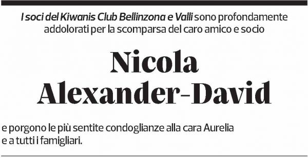 Annuncio funebre Luciano Bignasca