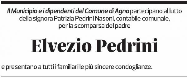 Annuncio funebre Elvezio Pedrini