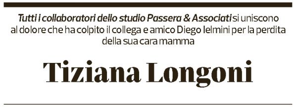 Annuncio funebre Tiziana Longoni