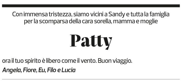 Annuncio funebre Patricia Nicole Altermatt Bordoli