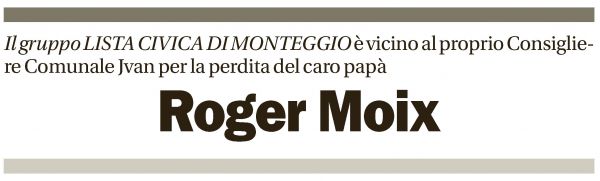 Annuncio funebre Roger Moix
