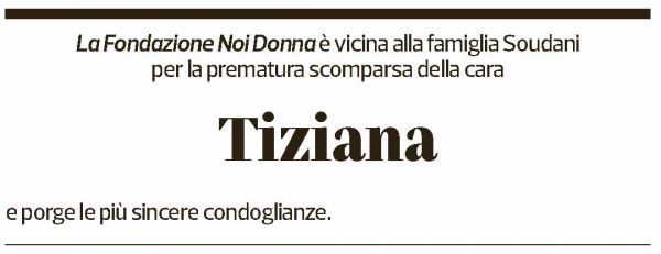 Annuncio funebre Tiziana Soudani