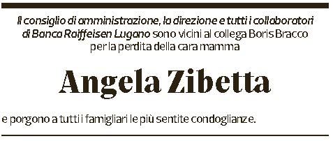 Annuncio funebre Angela Zibetta (bracco)