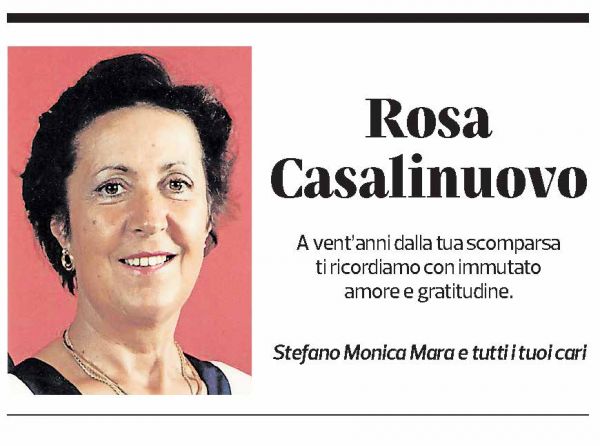 Annuncio funebre Rosa Casalinuovo