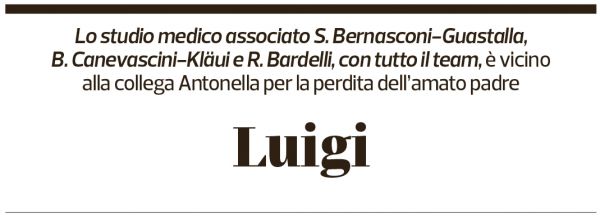 Annuncio funebre Luigi Guidi