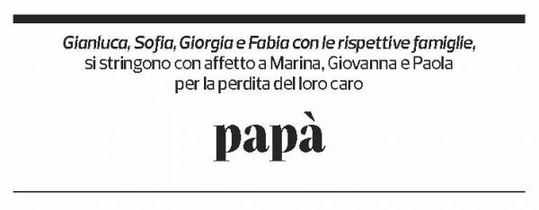 Annuncio funebre Franco Masoni