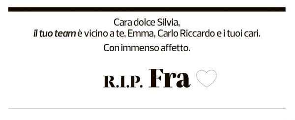 Annuncio funebre Francesco Muoio