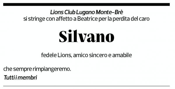 Annuncio funebre Silvano Parini