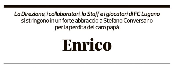 Annuncio funebre Enrico Conversano