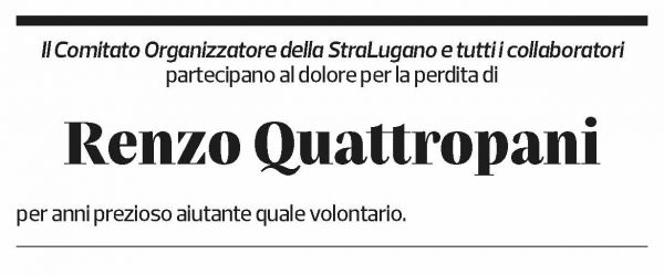 Annuncio funebre Renzo Quattropani