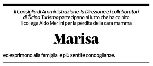 Annuncio funebre Marisa Merlini