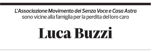 Annuncio funebre Luca Buzzi