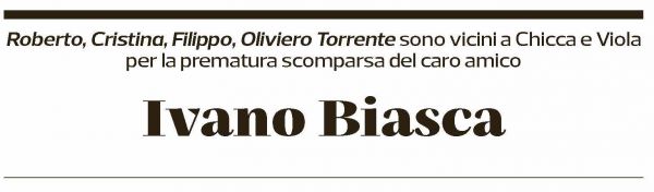 Annuncio funebre Ivano Biasca