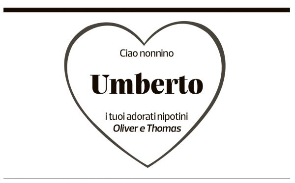 Annuncio funebre Umberto Cimasoni